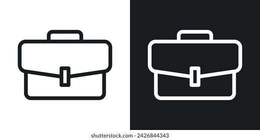 Icono de la caja diseñado en un estilo de línea sobre fondo blanco.