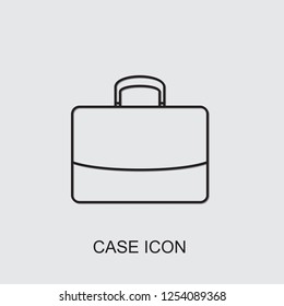 case icon . Editable line case icon from finance. Trendy case icon for web and mobile.