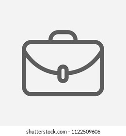 Case icon line symbol. Isolated vector illustration of  icon sign concept for your web site mobile app logo UI design.