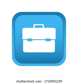 Case icon on the button. Vector illustration.