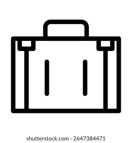 Signo de conjunto de contorno de icono de caso