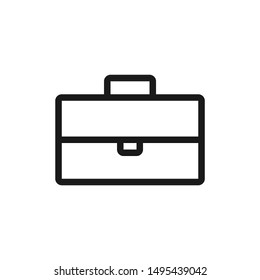 Case icon in outline style design suitable for website, app, and ui design. Vector illustration with editable stroke and pixel perfect icons on white background. EPS 10
