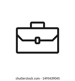 Case icon in outline style design suitable for website, app, and ui design. Vector illustration with editable stroke and pixel perfect icons on white background. EPS 10