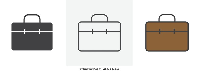 Case icon pack. Vector illustration. EPS10