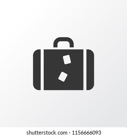 Case icon symbol. Premium quality isolated suitcase element in trendy style.