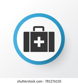 Case icon symbol. Premium quality isolated chest element in trendy style.