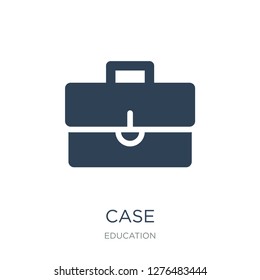 case icon vector on white background, case trendy filled icons from Education collection, case vector illustration