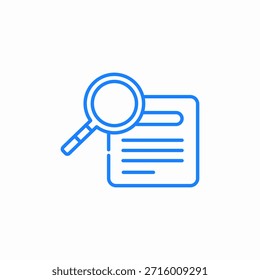 case inspection icon sign vector