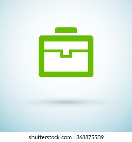 Case isolated minimal single flat linear icon for application and web. Diplomat line vector icon for websites and mobile minimalistic flat design.