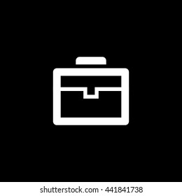 Case isolated minimal single flat linear icon for application and web. Diplomat line vector icon for websites and mobile minimalistic flat design.