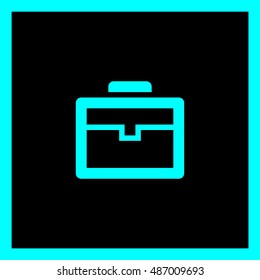Case isolated minimal single flat linear icon for application and web. Diplomat line vector icon for websites and mobile minimalistic flat design.