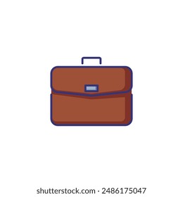 Case line icon. Briefcase, suitcase, portfolio. Business concept. Can be used for topics like job, office work, investment, finance