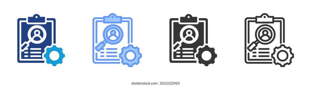 Case Management icon set multiple style collection