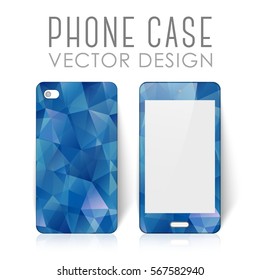 Case for mobile phone with polygonal mosaic