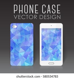 Case for mobile phone with polygonal mosaic