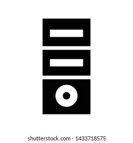 case personal computer accessories logo or icon illustration. Perfect use for website, app, pattern, etc.