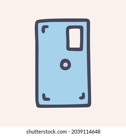 case for phone color vector doodle simple icon