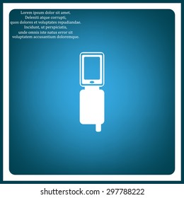 Case for phone icon, vector