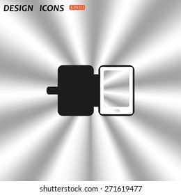 Case for phone. icon. vector design
