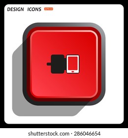 Case for phone. icon. vector design