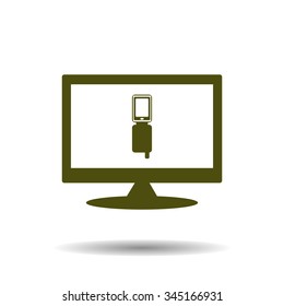 Case for phone. icon. vector design