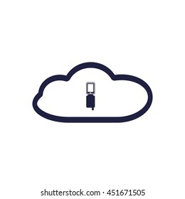 Case for phone Icon, vector, icon flat