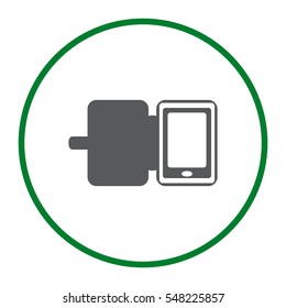 Case for phone Icon Vector flat design style