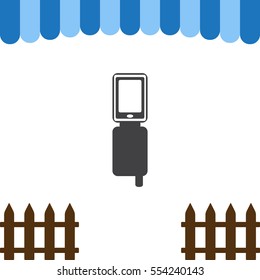 Case for phone Icon Vector flat design style
