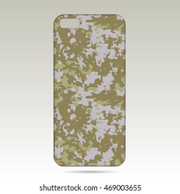 case for phone vector illustration. Phone case design . military style.
