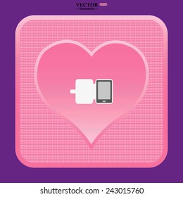 Case for phone , vector illustration, EPS 10