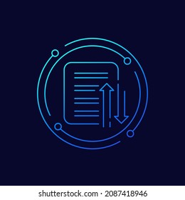 case priority line icon, vector