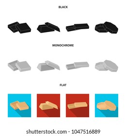 Case, shell, framework, and other web icon in black, flat, monochrome style.Box, container, package, icons in set collection.