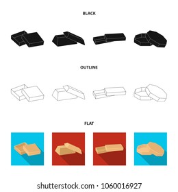 Case, shell, framework, and other web icon in black,flat,outline style.Box, container, package, icons in set collection.