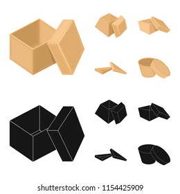 Case, shell, framework, and other web icon in cartoon,black style.Box, container, package, icons in set collection.