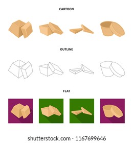 Case, shell, framework, and other web icon in cartoon,outline,flat style.Box, container, package, icons in set collection.