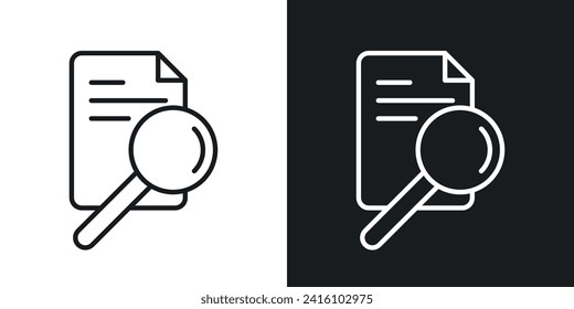 Case Studies icon designed in a line style on white background.