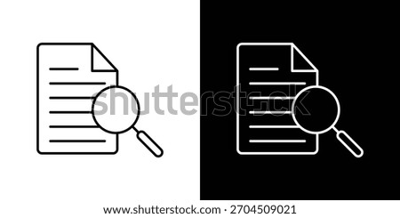 Case studies icon editable vector stroke for web designs