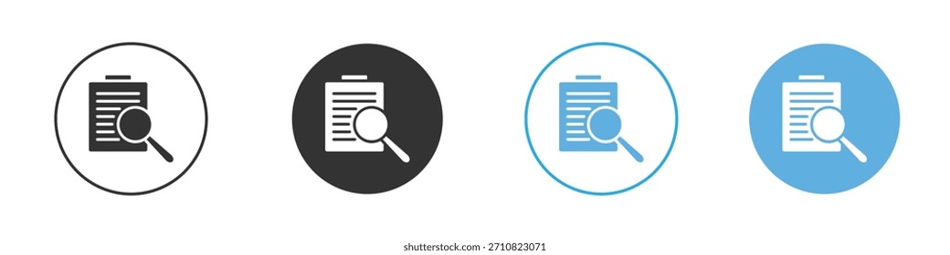 Case studies icon. Graphic icon design template