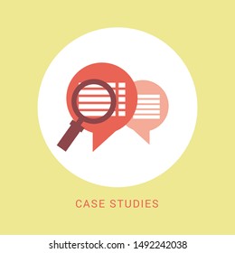 Case Studies icon illustration isolated vector sign symbol