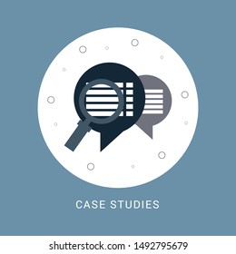 Case Studies icon illustration isolated vector sign symbol