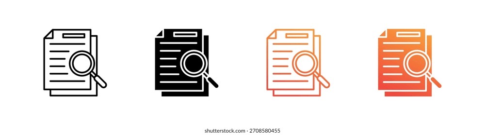 Case Studies Multiple Style Icon Set Collection