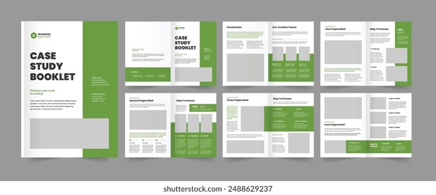 Case Study Booklet Corporate Case Study brochure Template 