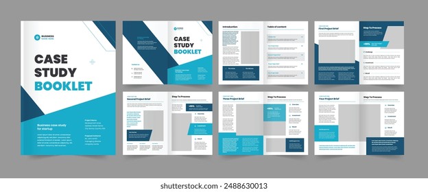 Case Study Booklet Corporate Case Study brochure Multipurpose Case Study Booklet design