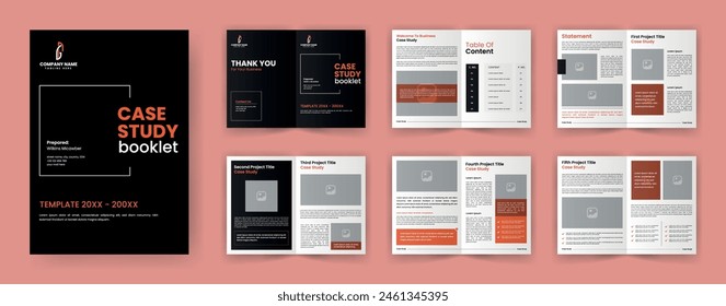 Case Study Booklet Layout Brochure.