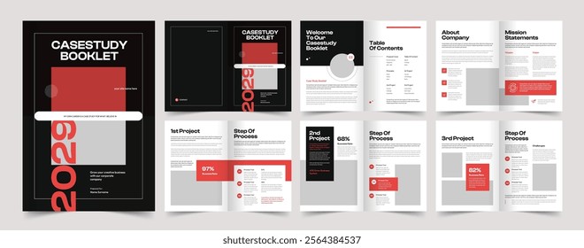 Case Study Brochure Template, Case Study Layout, Print Template, Company Brochure