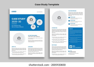 Case Study Creative Template, Flyer Template, Double Side Flyer, Brochure Cover, Poster Template design
