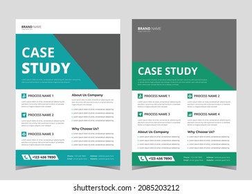 
Case Study Flyer Design. Flyer Template design with Case Study. Brochure Cover, Poster design, leaflet, Trend Business Case Study Design, Creative Vector Case Study .EPS