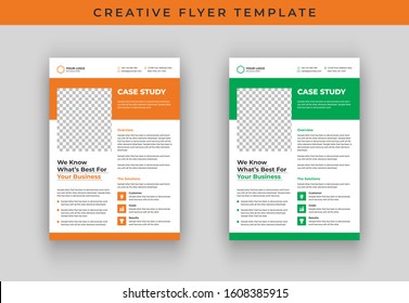 Case Study Flyer Template Design