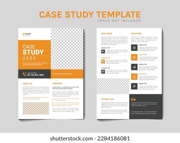 Case study flyer template design