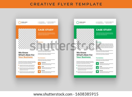 Case study flyer template design